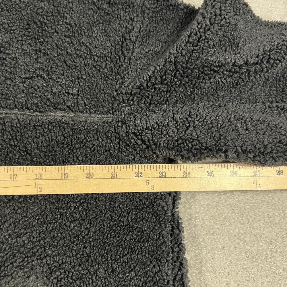Lululemon Collarless Textured Sherpa Fleece Full Zip Jacket Womens 8 Oversized - Picture 6 of 11